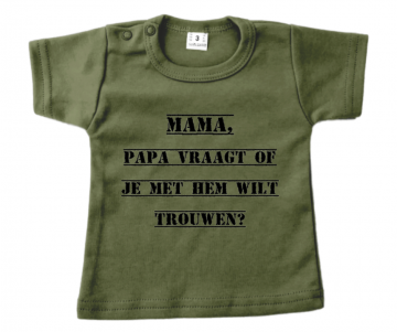 Army shirt trouwen