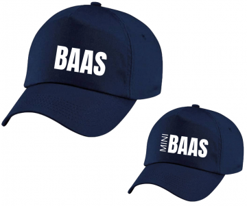 Baas en mini baas navy