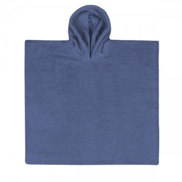 Badponcho silk blue