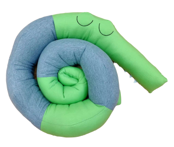 Bedbumper krokodil groen grijs 2ccexpress