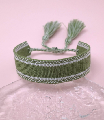 Boho armband groen