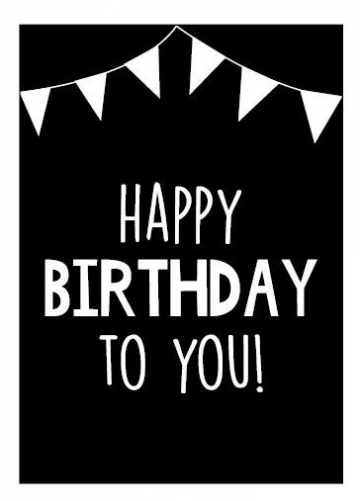 Cadeaukaart happy birthday to you