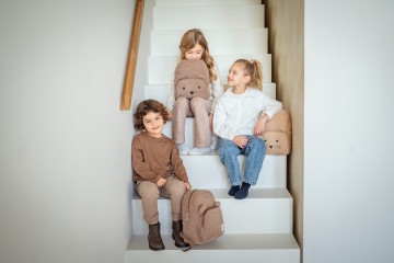 Rugzak Teddy choco en beige