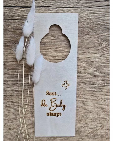 Deurhanger sttt de baby slaapt 1 0