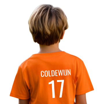 Oranje shirt kind2