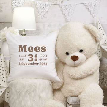 Geboortekussen   geboortegegevens