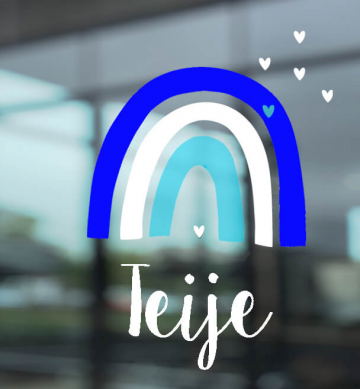 Geboortesticker regenboog