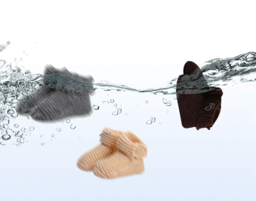 Gebreide slofjes wassen 0