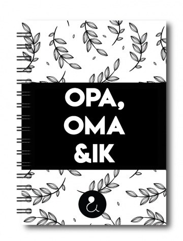 Invulboek opa oma en ik zwart 0