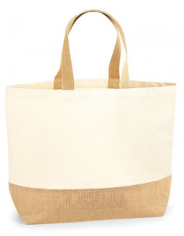 Jute base canvas bag xl