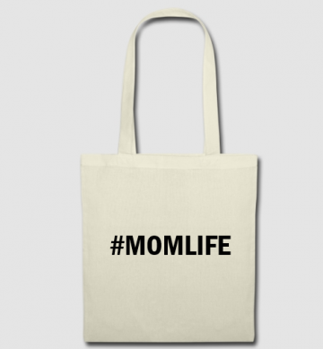 Katoenen tas lang hengsel ecru momlife franklin gothic demi cond