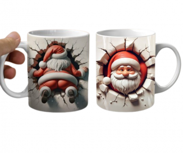 Kerstmok 3d kerstman