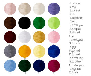 Kleurenkaart borduurgaren