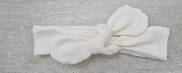 Knoophaarband big rib off white