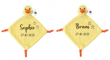 Knuffeltut eend met naam