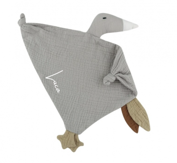 Knuffeltut little goose grijs  naam