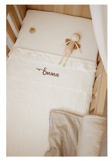 Laken ruffle met naam4