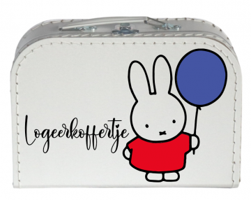 Logeerkoffertje wit 25cm 2