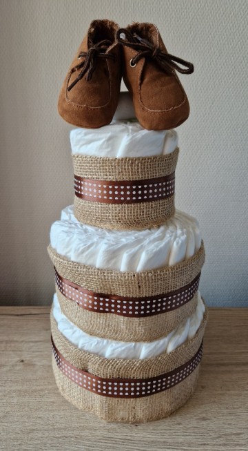 Luiertaart baby shoes