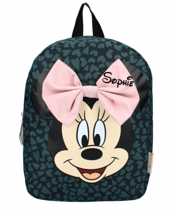 Minnie green hearts met naam