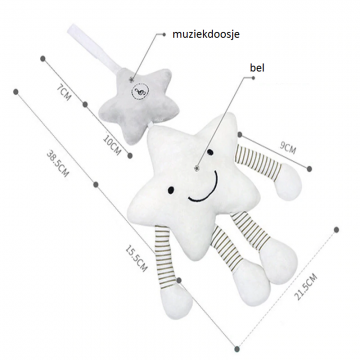 Muziekdoosje hanger ster 2