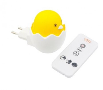 Nachtlampje kuiken met afstandbediening