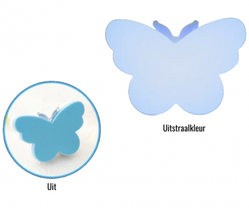 Nachtlampje vlinder blauw