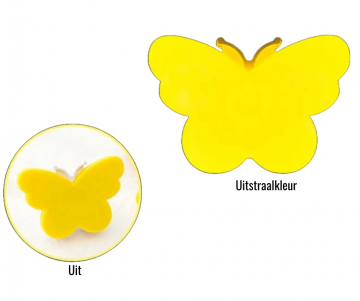 Nachtlampje vlinder geel 1