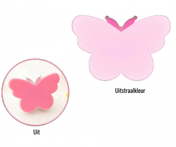 Nachtlampje vlinder roze