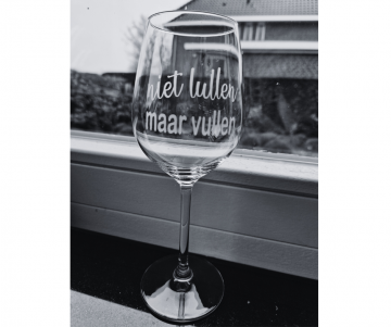 Niet lullen maar vullen