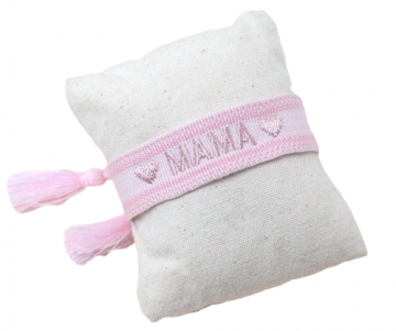 Boho armband mama roze roze