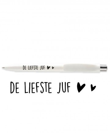 Pennen de liefste juf wit