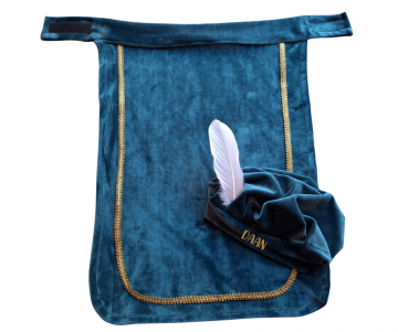 Pietenmuts en cape donkerblauw 2