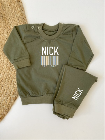 Pyjama kidz met naam barcode