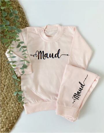 Pyjama kidz met naam swirl