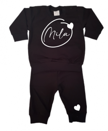 Pyjama kidz naam met cirkel en hartje