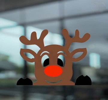 Raamsticker gluur rendierkopie