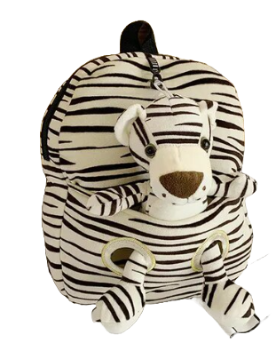 Rugtas zebra met knuffel5