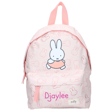 Rugzak nijntje pink met naam