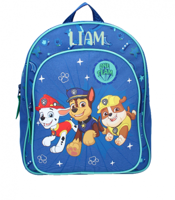 Rugzak paw patrol naam mint groen 1
