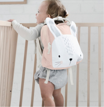 Rugzak roze konijn 2