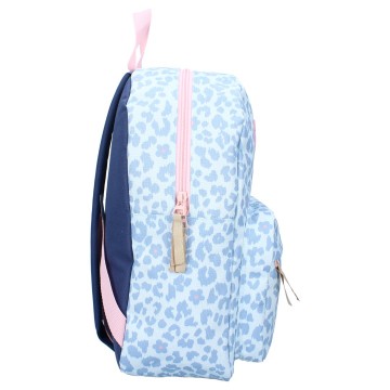 Rugzak stitch leopard and laughter side