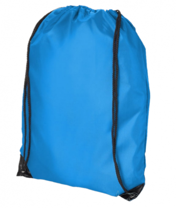 Rugzakje met koord aqua