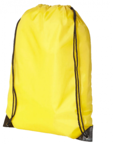 Rugzakje met koord geel