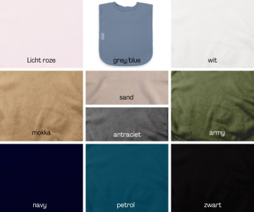 Slabbers katoen kleuren