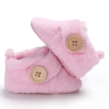 Slofjes klittenband licht roze