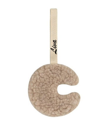 Speen knuffel moon beige met naam