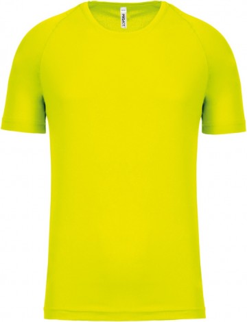 Sportshirt fluo geel
