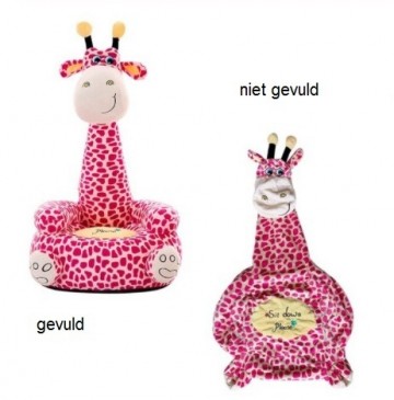 Stoeltjes giraffe roze