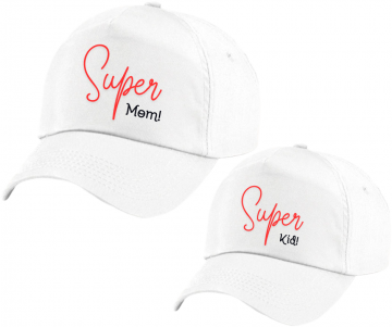 Super mom en super kid white 1